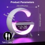 ⁦Lampe d'Ambiance LED avec Chargeur Sans Fil et Enceinte Bluetooth - مصباح مع شاحن لاسلكي ومكبر صوت بلوتوث⁩ - الصورة ⁦4⁩