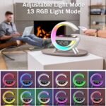 ⁦Lampe d'Ambiance LED avec Chargeur Sans Fil et Enceinte Bluetooth - مصباح مع شاحن لاسلكي ومكبر صوت بلوتوث⁩ - الصورة ⁦3⁩