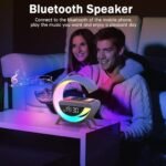 ⁦Lampe d'Ambiance LED avec Chargeur Sans Fil et Enceinte Bluetooth - مصباح مع شاحن لاسلكي ومكبر صوت بلوتوث⁩ - الصورة ⁦2⁩