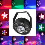 ⁦Projecteur jeux de lumiere RGB Laser rotatif  6en1 effets Stroboscope⁩ - الصورة ⁦4⁩