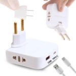 ⁦Pack 2 Multiprise Murale Plate Derrière Meuble avec USB - مقبس طاقة⁩ - الصورة ⁦7⁩