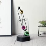 ⁦Boule d'équilibre de bureau à mouvement perpétuel,décor anti-stress⁩ - الصورة ⁦4⁩