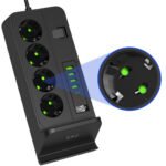 ⁦Multiprise POWER SOCKET 2500W avec USB, Type-C et chargement sans fil - مقبس طاقة وشاحن لاسلكي⁩ - الصورة ⁦3⁩