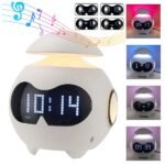 Réveil Émotionnel avec Veilleuse et Haut-Parleur Bluetooth – منبه مع ضوء ليلي ومكبر صوت بلوتوث
