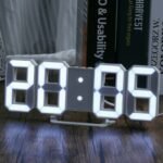 ⁦Horloge Murale numérique LED 3D⁩ - الصورة ⁦5⁩