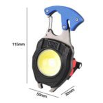 ⁦lampe de poche multifonctionnelle étanche Rechargeable à LED en alliage d'aluminium⁩ - الصورة ⁦4⁩