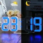 ⁦Horloge Murale numérique LED 3D⁩ - الصورة ⁦8⁩