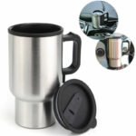 ⁦Thermos electrique chauffant pour voiture avec prise Allume Ci-gare Chauffe Eau,Thé,Café⁩ - الصورة ⁦2⁩