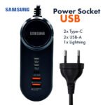 Power Socket Charge rapide Samsung, 25 W 5 Ports Type-C USB Lightning - مقبس شحن سريع سامسونغ