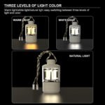 ⁦Lanterne Led Portable d'extérieur avec chargement de Type C, Power Bank,  lampe de tente, fonction batterie externe⁩ - الصورة ⁦5⁩