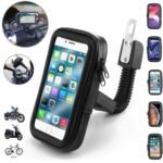 Support de téléphone Professionnel pour Le Guidon de Moto Imperméable et Rotative 360°