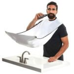 ⁦Bavoir à Barbe Pour Homme Tissue Imperméable - مأزر حلاقة يثبت على المرآة⁩ - الصورة ⁦2⁩