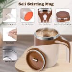 ⁦Tasse de mousseur de lait automatique multifonctionnelle à chargement USB⁩ - الصورة ⁦3⁩