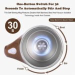 ⁦Tasse de mousseur de lait automatique multifonctionnelle à chargement USB⁩ - الصورة ⁦5⁩