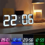 Horloge Numérique 3D LED pour Mur et bureau GH8018 – ساعة رقمية ثلاثية الأبعاد حائط و مكتب