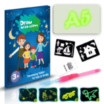 Planche à dessin graffiti lumineux pour enfants avec stylo UV