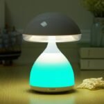 ⁦Lampe de chevet LED à capteur tactile Champignon à intensité variable RGB⁩ - الصورة ⁦3⁩