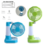 Mini Ventilateur De Bureau USB Rechargeable Avec Éclairage LED De Nuit YX-108