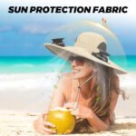 ⁦Chapeau de soleil à large bord avec double ventilateur - قبعة للحماية من الشمس مع مروحات⁩ - الصورة ⁦6⁩