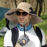 ⁦Chapeau de soleil à large bord avec double ventilateur - قبعة للحماية من الشمس مع مروحات⁩ - الصورة ⁦2⁩