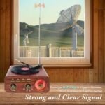 ⁦Haut Parleur et Radio tourne-disque vintage Bluetooth Sans Fil - مكبر صوت بلوتوث على شكل راديو⁩ - الصورة ⁦4⁩