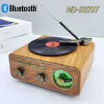 ⁦Haut Parleur et Radio tourne-disque vintage Bluetooth Sans Fil - مكبر صوت بلوتوث على شكل راديو⁩ - الصورة ⁦5⁩