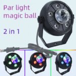 ⁦Projecteur jeux de lumiere RGB Laser rotatif  6en1 effets Stroboscope⁩ - الصورة ⁦6⁩