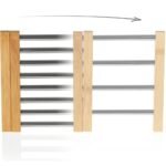 ⁦Dessous de Plat Extensible en Bambou et Acier Inoxydable – قاعدة أواني قابلة للتمديد⁩ - الصورة ⁦3⁩