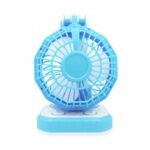 ⁦Mini Ventilateur De Bureau USB Rechargeable Avec Éclairage LED De Nuit YX-108⁩ - الصورة ⁦3⁩