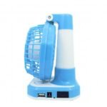 ⁦Mini Ventilateur De Bureau USB Rechargeable Avec Éclairage LED De Nuit YX-108⁩ - الصورة ⁦4⁩