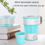 ⁦Bouilloire Électrique Pliable en Silicone Alimentaire avec Gobelet Pliable – غلاية مياه قابلة للطي ومحمولة⁩ - الصورة ⁦4⁩
