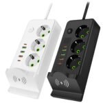 ⁦Multiprise 3 SOCKET 2500W avec USB, Type-C et chargement sans fil – مقبس طاقة وشاحن لاسلكي⁩ - الصورة ⁦6⁩