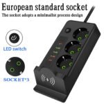 ⁦Multiprise 3 SOCKET 2500W avec USB, Type-C et chargement sans fil – مقبس طاقة وشاحن لاسلكي⁩ - الصورة ⁦7⁩