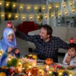 ⁦Guirlande lumineuse Fawanise Ramadan décorative 40 LED / 3M – ستائر أضواء زينة رمضانية من 40 مصباح فانوس 3 أمتار⁩ - الصورة ⁦3⁩