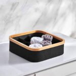 ⁦Panier de rangement pour salle de bain en feutre tissé 4 compartiments – سلة تنظيم الأغراض في الحمام⁩ - الصورة ⁦2⁩