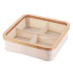 ⁦Panier de rangement pour salle de bain en feutre tissé 4 compartiments – سلة تنظيم الأغراض في الحمام⁩ - الصورة ⁦8⁩