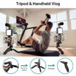 ⁦Kit de Vlogging pour smartphone et appareil photo avec microphone et LED RGB⁩ - الصورة ⁦9⁩