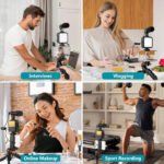 ⁦Kit de Vlogging pour smartphone et appareil photo avec microphone et LED RGB⁩ - الصورة ⁦8⁩