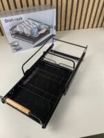 ⁦Égouttoir à vaisselle avec poignées en bois pour cuisine – منظم أواني داخل رف المطبخ⁩ - الصورة ⁦8⁩