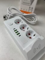 ⁦Multiprise 3 SOCKET 2500W avec USB, Type-C et chargement sans fil – مقبس طاقة وشاحن لاسلكي⁩ - الصورة ⁦2⁩