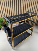 ⁦Egouttoir à Vaisselle en Aluminium de Haute Qualité 3 étages SX-841 – منظم أواني الغسيل⁩ - الصورة ⁦7⁩