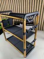 ⁦Egouttoir à Vaisselle en Aluminium de Haute Qualité 3 étages SX-841 – منظم أواني الغسيل⁩ - الصورة ⁦4⁩
