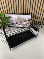 ⁦Égouttoir à vaisselle à 2 niveaux avec bac d’égouttage KD-1030AL – منظم أواني الغسيل⁩ - الصورة ⁦5⁩