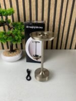 ⁦Lampe de table rechargeable sans fil finition de haute qualité LED 3 couleurs – مصباح ديكور بعدة درجات ضوئية⁩ - الصورة ⁦8⁩