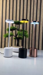 ⁦Lampe de table LED tactile rechargeable 3 couleurs design classique - مصباح ديكور بعدة درجات ضوئية⁩ - الصورة ⁦9⁩