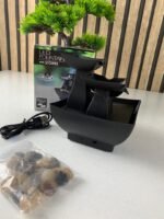 ⁦Fontaine à eau cascade avec éclairage LED pour décoration intérieure et ambiance V4⁩ - الصورة ⁦3⁩