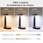 ⁦Lampe de bureau et chargeur de téléphone portable sans fil 15 W – مصباح مكتب وشاحن لاسلكي⁩ - الصورة ⁦9⁩