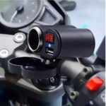 ⁦Chargeur USB 12 V pour guidon de moto avec prise allume-cig–are – مقبس طاقة لدرجات النارية⁩ - الصورة ⁦2⁩