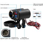 ⁦Chargeur USB 12 V pour guidon de moto avec prise allume-cig–are – مقبس طاقة لدرجات النارية⁩ - الصورة ⁦8⁩