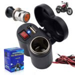 ⁦Chargeur USB 12 V pour guidon de moto avec prise allume-cig–are – مقبس طاقة لدرجات النارية⁩ - الصورة ⁦7⁩